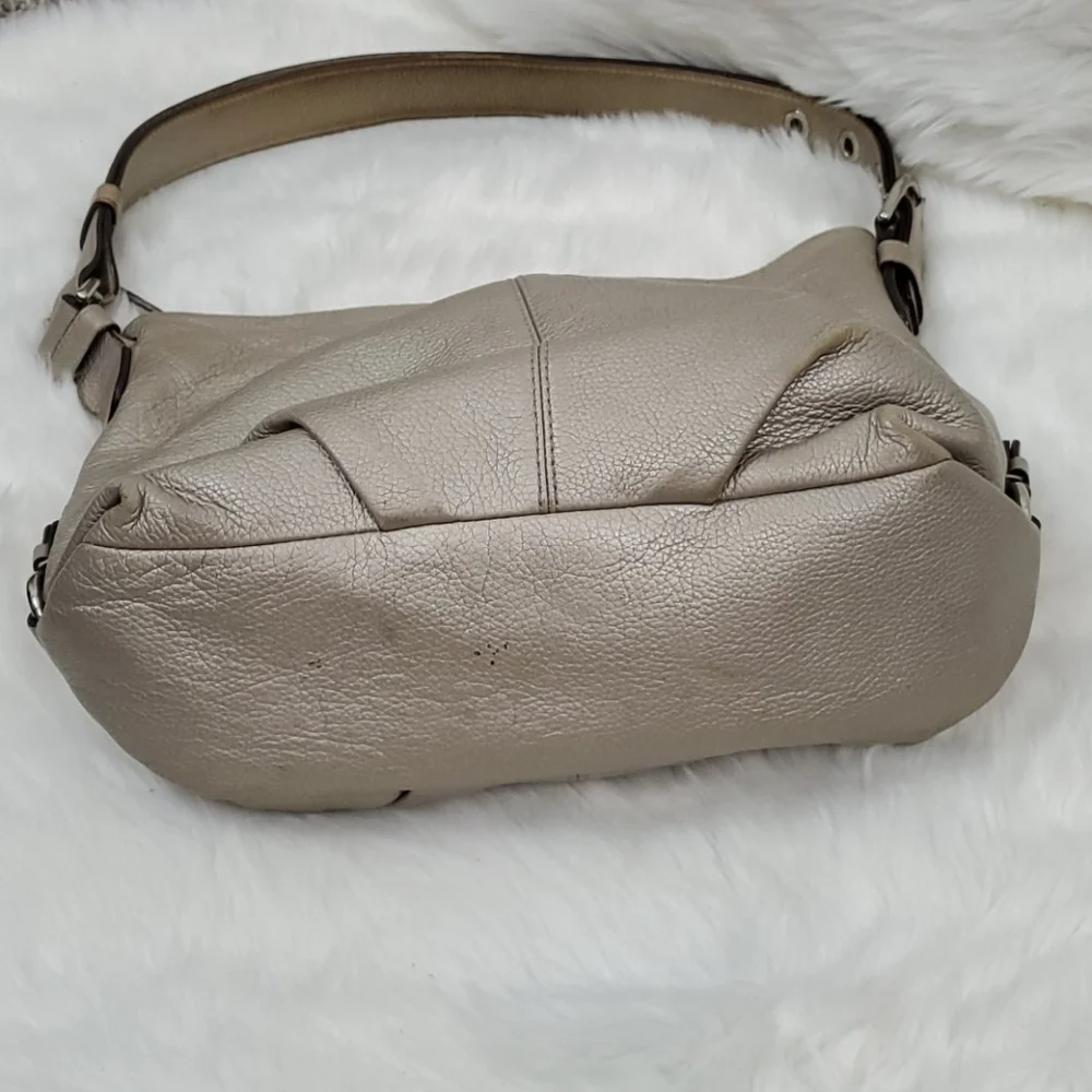 Coach metallic leather